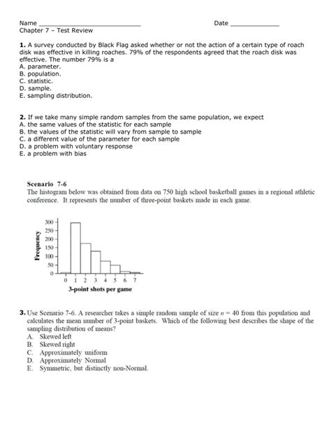 6 E Sampling Distributions Exercises Statistics Libretexts Population Distribution Worksheet Answers - Population Distribution Worksheet Answers
