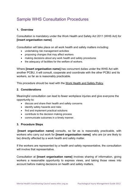 6 Examples Of Whs Consultation In The Workplace