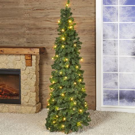 6-6.5 Ft Dunhill Fir 6'6'' H Slender Green Realistic Artificial Fir Christmas Tree with 500 Lights. by The Holiday Aisle®. $149.99 $327.99. ( 666) Fast Delivery. FREE Shipping. Get it by Thu.. 