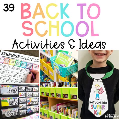 6 Fun Back To School Activities For Kindergarten Kindergarten Back To School Activities - Kindergarten Back To School Activities