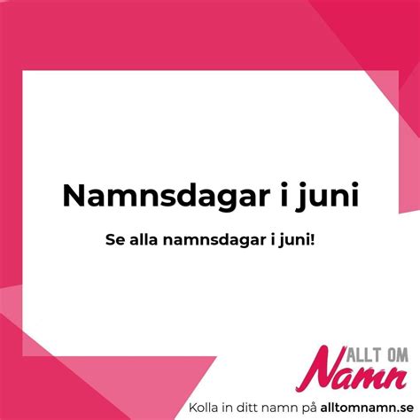 6 juni namnsdag