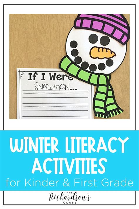 6 Must Have Winter Literacy Activities For Kindergarten First Grade Winter Activities - First Grade Winter Activities