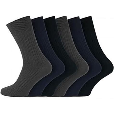 6 paires de chaussettes à poignée douce diabétique IOMI 6-11 UK …