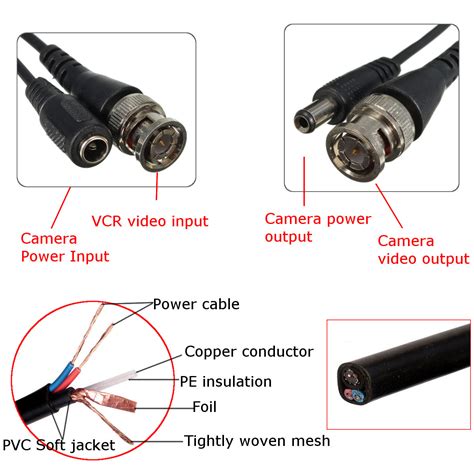 6 pin camera cable