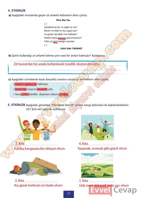 6 sınıf türkçe çalışma kitabı cevapları meb yayınları sayfa 20