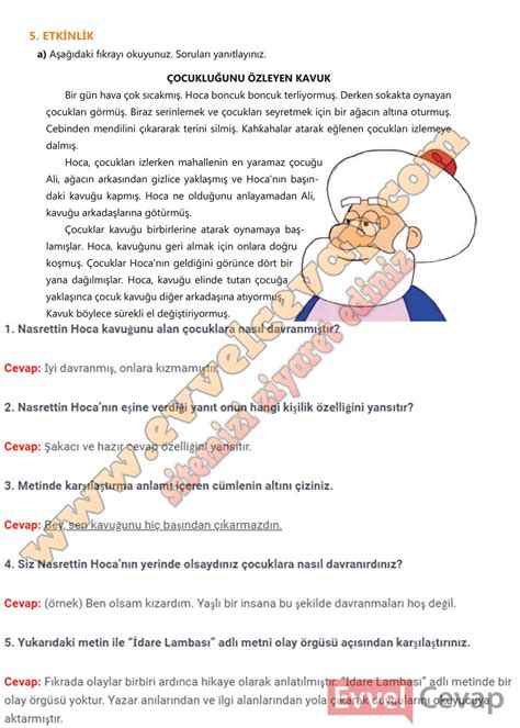 6 sınıf türkçe ders kitabı sayfa 76 cevapları