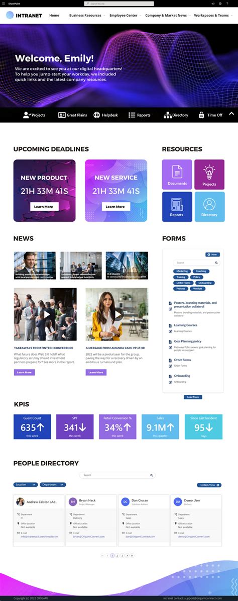 6 sharepoint examples and templates Artofit