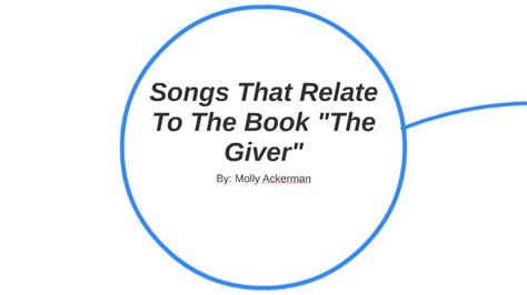 6 songs that relate to the book The Giver?