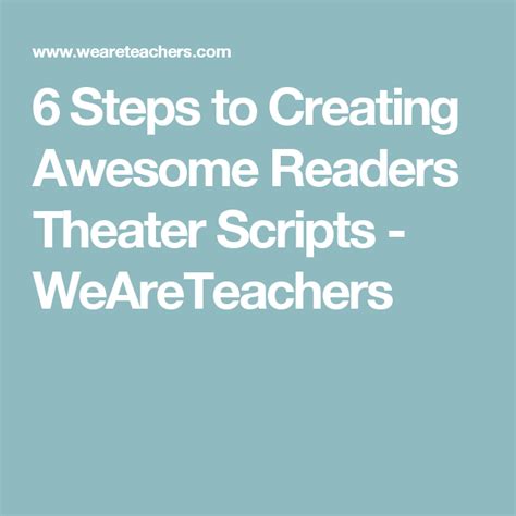 6 Steps To Creating Awesome Readers Theater Scripts Readers Theater Scripts 4th Grade - Readers Theater Scripts 4th Grade