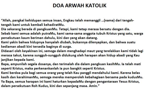 6 teks doa arwah katolik untuk orang yang sudah meninggal