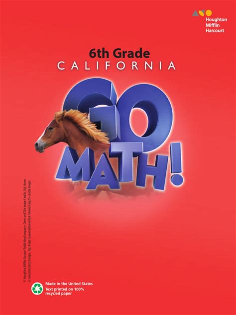 6 Th Grade Go Math Textbook Pdf Scribd Go Math 6th Grade Book - Go Math 6th Grade Book