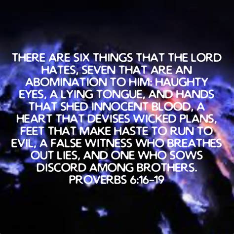 6 Things God Hates