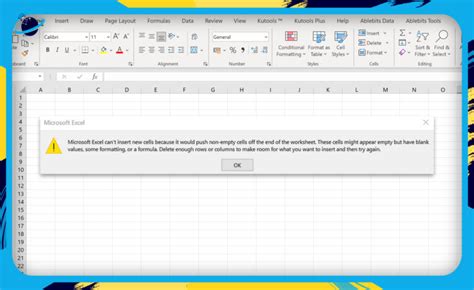 6 ways to actually fix the cannot insert new cells Excel error