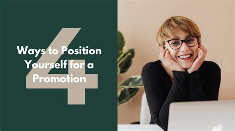 6 ways to position yourself for a promotion
