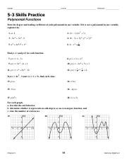 Download 6 3 Skills Practice Polynomial Functions Answers 