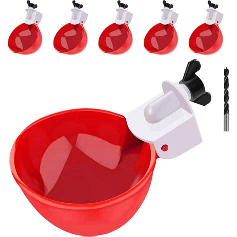 6-Pack Automatic Chicken Waterer Cups - No Waste Poultry Watering ... - raincitystudios.com