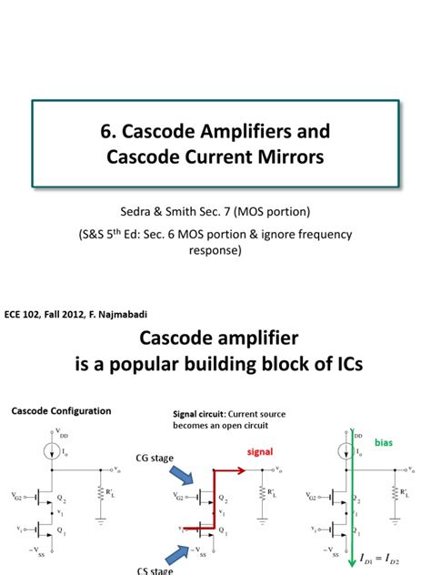 Read Online 6 Cascode Amplifiers And Cascode Current Mirrors 