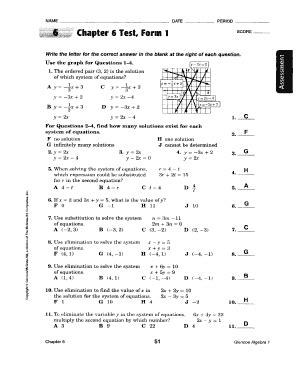 Download 6 Chapter 6 Test Form 1 Score Mathcounts4Ever 