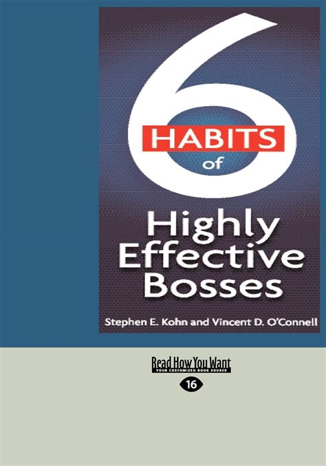 Download 6 Habits Of Highly Effective Bosses 