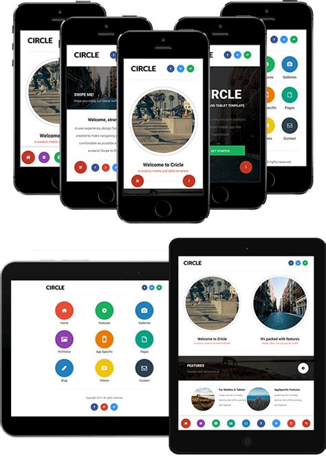 60+ Best Mobile Web HTML Templates 2015