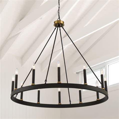 60 Inch Wagon Wheel Chandeliers Wayfair