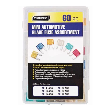 60 Piece ATM Mini Blade Fuse Set - Harbor Freight Tools - raincitystudios.com