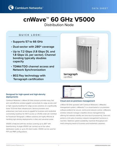 60 Ghz V5000