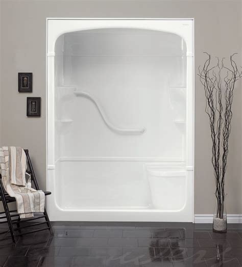 60 inch 1 piece shower stall. Shower Stalls & Kits. ... Accessible AcrylX 60 in. x 34 in. x 75.6 in. 1-Piece Shower Stall with Grab Bars Center Drain in White ... please call 1-800-430-3376 or ... 