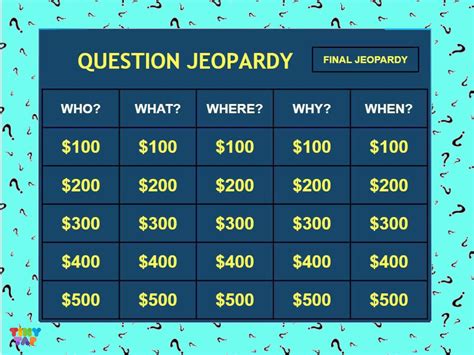 60 Jeopardy Questions That X27 Ll Leave You Second Grade Jeopardy Questions - Second Grade Jeopardy Questions