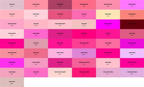 60 Populer Macam Macam Warna Pink Beserta Namanya Jenis Jenis Warna - Jenis Jenis Warna