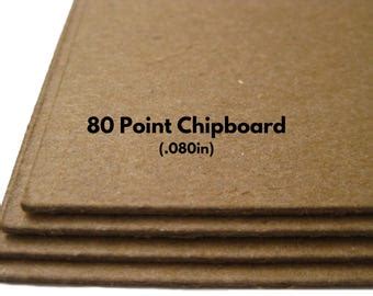 60 pt chipboard thickness.  chipboard backing allows for easy hand-held use a...