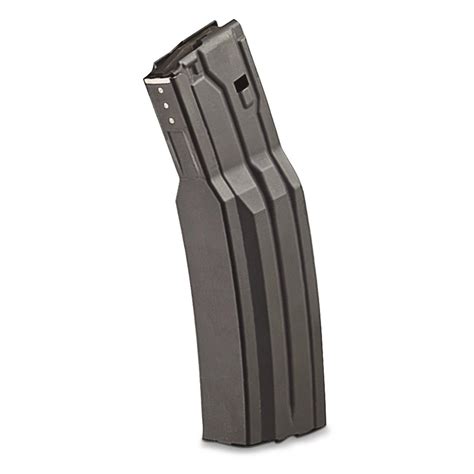 The SureFire AR-15, 60 Round Magazine, 5.56x45mm NATO, .223 Rem is a replacement magazine manufactured by SureFire - guaranteeing a perfect fit and reliability. This SureFire AR-15 magazine is built for AR-15's, chambered in 5.56×45mm NATO or .223 Rem. With the capacity of 60 rounds, this SureFire AR 15 magazine is manufactured with a 4×2 ...