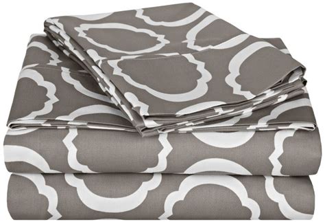 600 Thread Count Cotton Blend Scroll Park Pattern Sheet Set by Superior