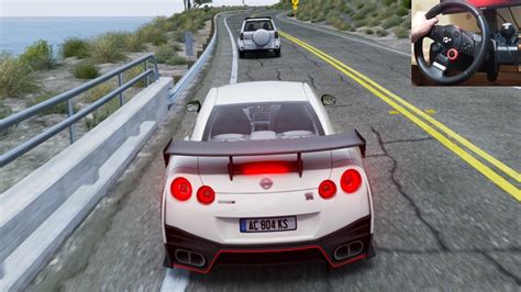 600HP Nissan GT-R in Pacific Coast Highway Assetto Corsa