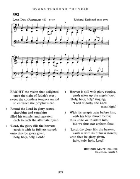 603. Bright the vision that delighted - hymnary.org