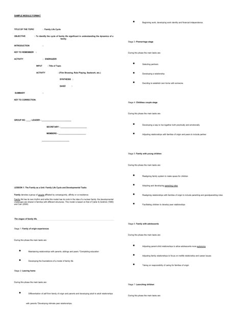 60543518 Sample Module Format doc