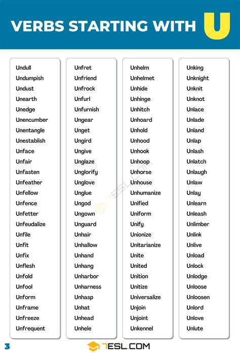 606 Useful Verbs That Start With U In Letter That Starts With U - Letter That Starts With U