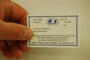 609 Certification Card Replacement