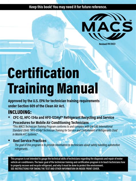 609 Certification Training Manual