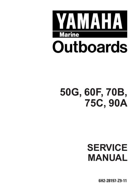 60F 70B 90A Manual Yamaha