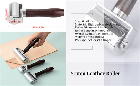 60mm Seam Roller, Leather Press Roller, Carbon Steel Solid Roller ...