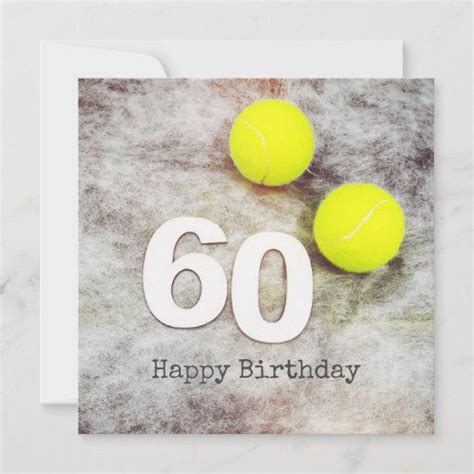 60th Birthday Tennis Balls & Tennis Gear Zazzle