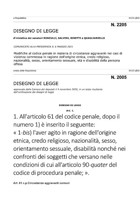 61 Codice Penale