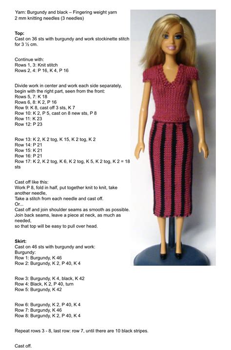 610 Patterns For Barbie And Ken Free Patterns Ideas Barbie Patterns Barbie Clothes Patterns Barbie