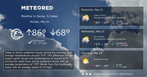 Hour by hour weather updates and local hourly weather forecasts for Savoy, Illinois including, temperature, precipitation, dew point, humidity and wind. 
