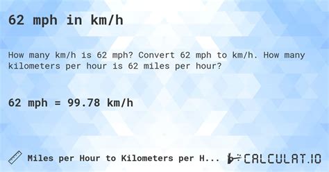 62 Mph