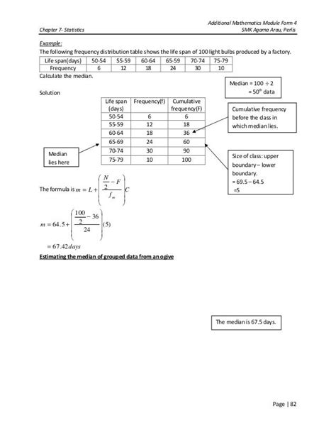 63 MATHEMATICS FORM 4 STATISTICS QUESTIONS