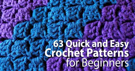 63 Quick and Easy Crochet Patterns for Beginners CrochetTalk
