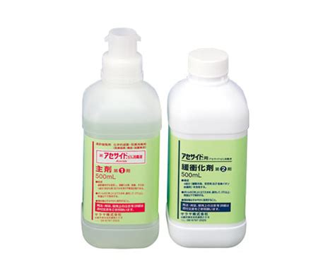 63-4060-08 アセサイド6％消毒液500mL×12 1セット（12本入） …