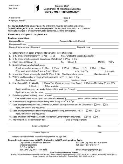 630 Form Workforce